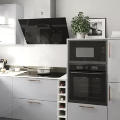 GoodHome Bamia GHAGRO90 Black Glass Round Angled Cooker Hood, (W)90cm 23 GoodHome Bamia GHAGRO90 Black Glass Round Angled Cooker Hood, (W)90cm -Trade point goodhome bamia ghagro90 black glass round angled cooker hood w 90cm3663602434313 02i