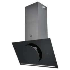 GoodHome Bamia GHAGRO90 Black Glass Round Angled Cooker Hood, (W)90cm 19 GoodHome Bamia GHAGRO90 Black Glass Round Angled Cooker Hood, (W)90cm -Trade point goodhome bamia ghagro90 black glass round angled cooker hood w 90cm3663602434313 23c bq