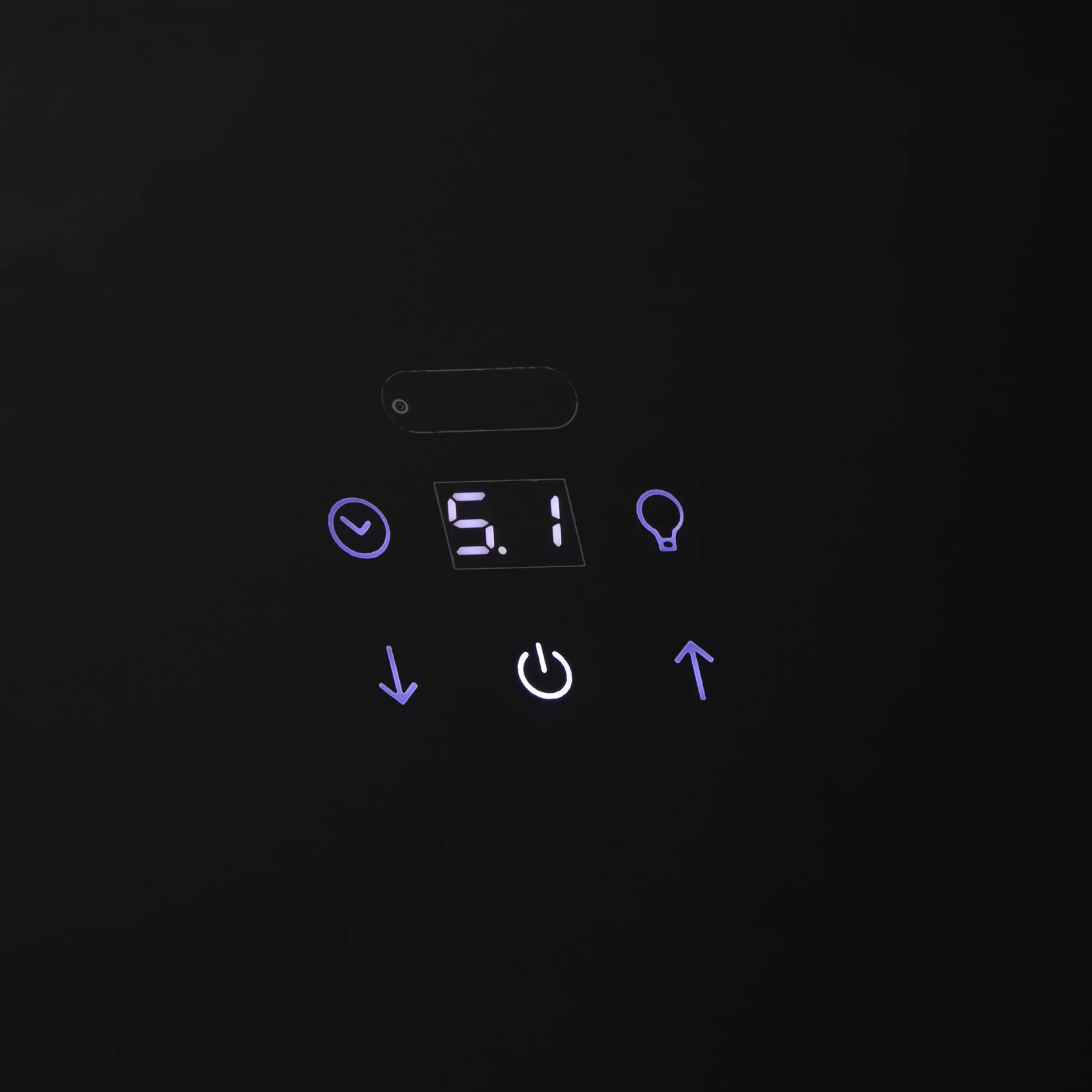 GoodHome Bamia GHAGRO90 Black Glass Round Angled Cooker Hood, (W)90cm 9 GoodHome Bamia GHAGRO90 Black Glass Round Angled Cooker Hood, (W)90cm - Image 7