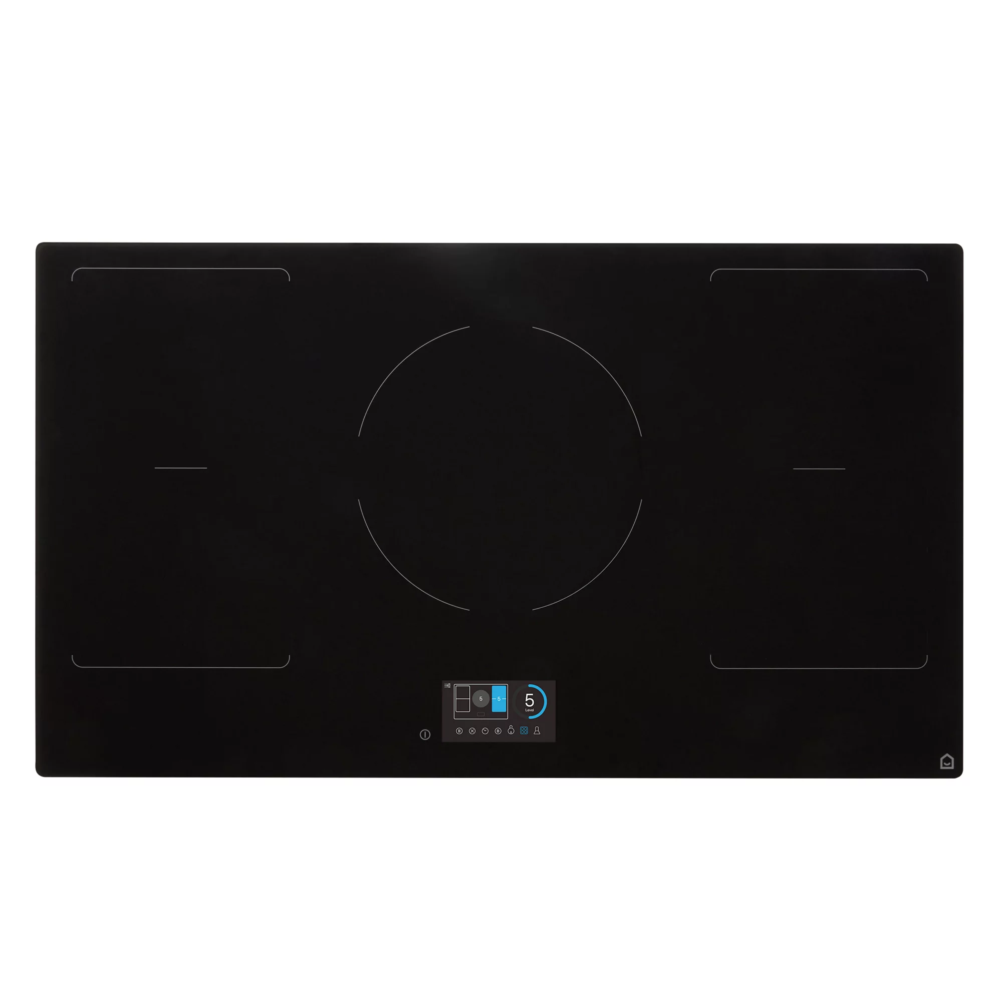 GoodHome Bamia GHIHAC90 5 Zone Black Ceramic Glass Induction Hob, (W)900mm 3 GoodHome Bamia GHIHAC90 5 Zone Black Ceramic Glass Induction Hob, (W)900mm