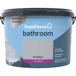 GoodHome Bathroom Brooklyn Soft Sheen Emulsion Paint, 2.5L 8 GoodHome Bathroom Brooklyn Soft Sheen Emulsion Paint, 2.5L -Trade point goodhome bathroom brooklyn soft sheen emulsion paint 2 5l3663602591269 02c