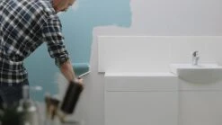 GoodHome Bathroom Melville Soft Sheen Emulsion Paint, 2.5L -Trade point goodhome bathroom melville soft sheen emulsion paint 2 5l3663602567790 ven en bq