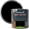 GoodHome Black Satin Floor Wood Varnish, 2.5L 2 GoodHome Black Satin Floor Wood Varnish, 2.5L -Trade point goodhome black satin floor wood varnish 2 5l5059340487021 21c