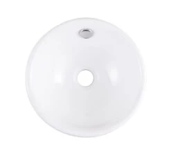 GoodHome Blanca White Round Counter-mounted Counter Top Basin 7 GoodHome Blanca White Round Counter-mounted Counter Top Basin -Trade point goodhome blanca white round counter mounted counter top basin3663602954613 01bq