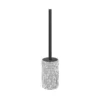 GoodHome Blenny White & Black Polymer Resin & Stainless Steel Toilet Brush & Holder