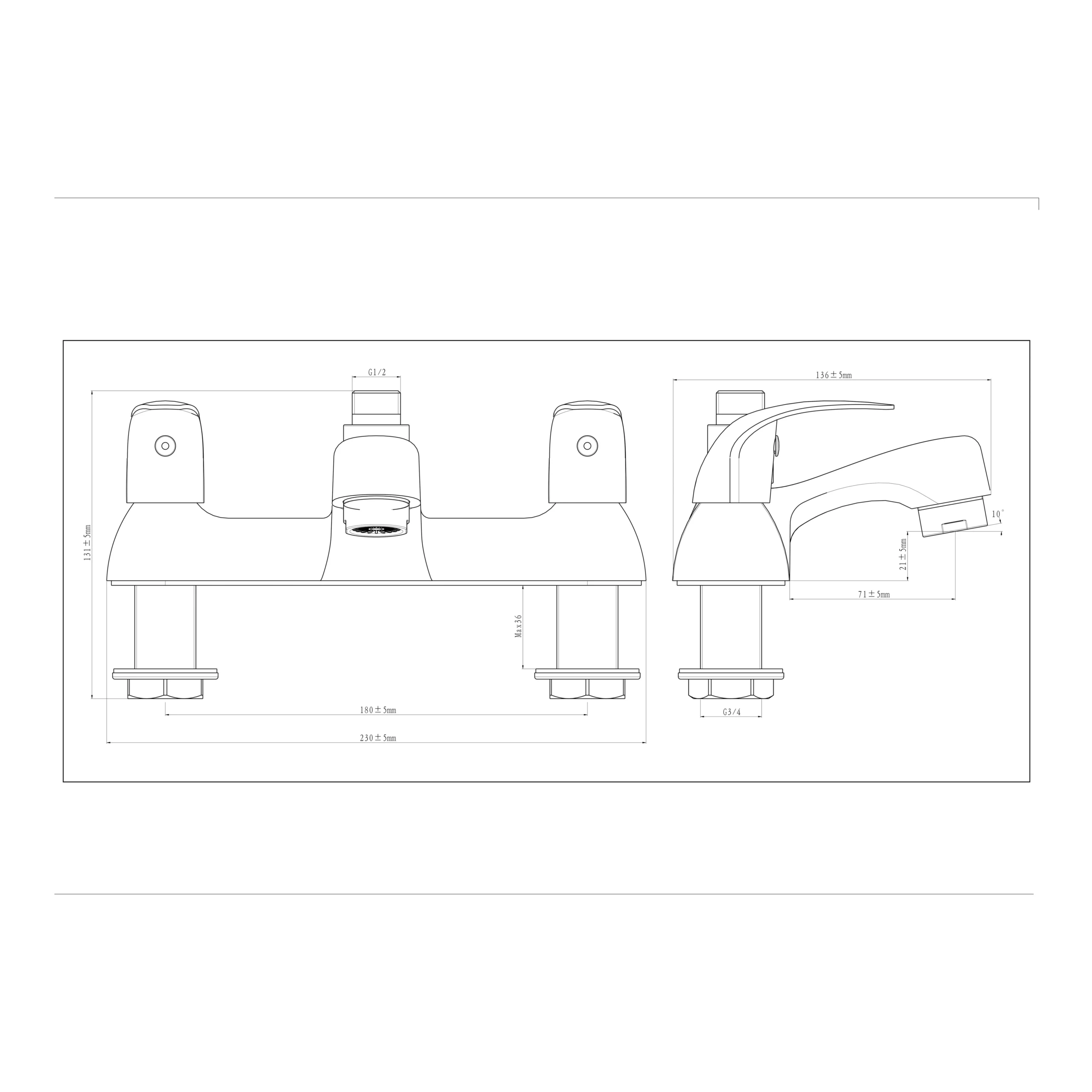 GoodHome Blyth Bath Shower Mixer Tap 7 GoodHome Blyth Bath Shower Mixer Tap - Image 5