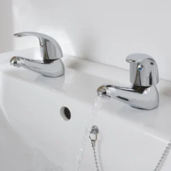 GoodHome Blyth Contemporary Basin Pillar Tap 15 GoodHome Blyth Contemporary Basin Pillar Tap -Trade point goodhome blyth contemporary basin pillar tap3663602662396 05bq