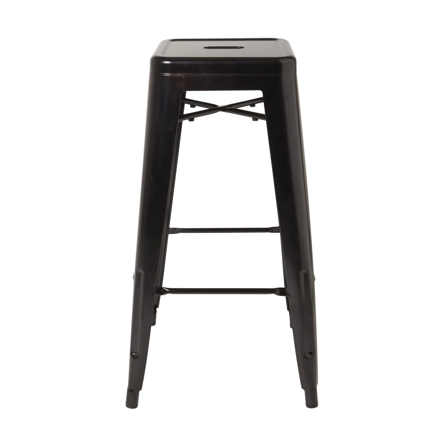 GoodHome Branza Black Steel Bar Stool 4 GoodHome Branza Black Steel Bar Stool - Image 2