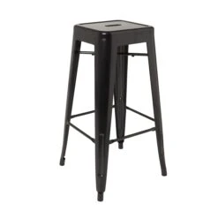 GoodHome Branza Black Steel Bar Stool 11 GoodHome Branza Black Steel Bar Stool -Trade point goodhome branza black steel bar stool5059340139319 03c