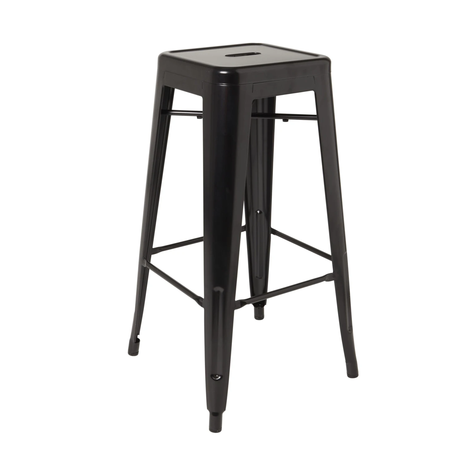 GoodHome Branza Black Steel Bar Stool 5 GoodHome Branza Black Steel Bar Stool - Image 3