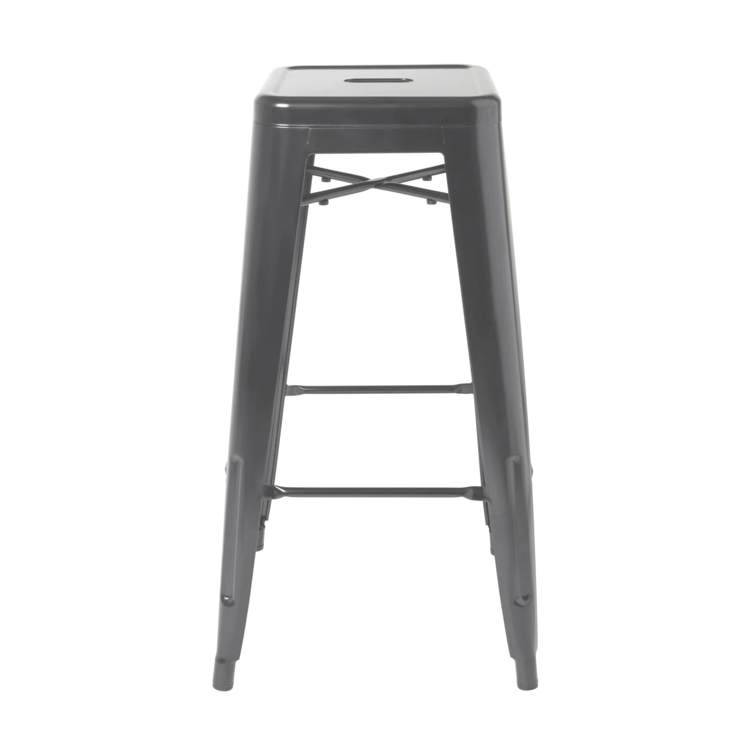 GoodHome Branza Grey Steel Bar Stool 4 GoodHome Branza Grey Steel Bar Stool - Image 2