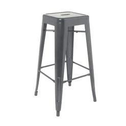 GoodHome Branza Grey Steel Bar Stool 7 GoodHome Branza Grey Steel Bar Stool -Trade point goodhome branza grey steel bar stool5059340159867 03c