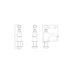 GoodHome Brean Traditional Basin Pillar Tap 9 GoodHome Brean Traditional Basin Pillar Tap -Trade point goodhome brean traditional basin pillar tap3663602662358 01t