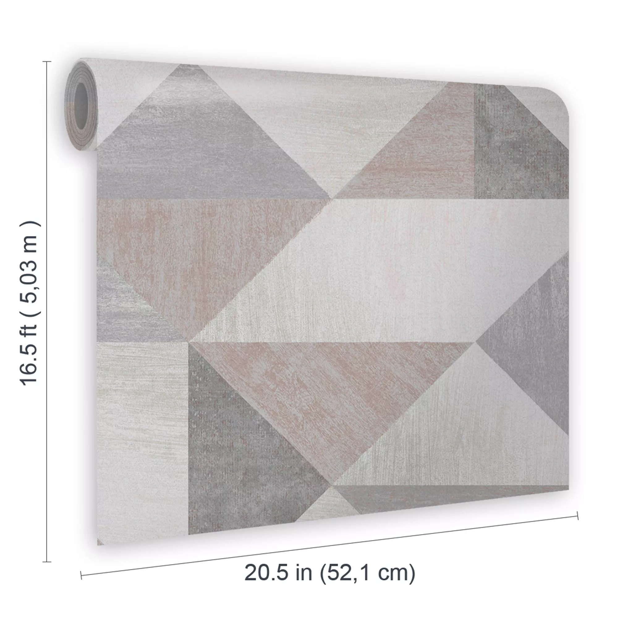 GoodHome Bretby Grey Geometric Metallic Effect Smooth Wallpaper 8 GoodHome Bretby Grey Geometric Metallic Effect Smooth Wallpaper - Image 6