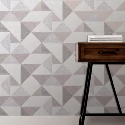 GoodHome Bretby Grey Geometric Metallic Effect Smooth Wallpaper 11 GoodHome Bretby Grey Geometric Metallic Effect Smooth Wallpaper -Trade point goodhome bretby grey geometric metallic effect smooth wallpaper5059340410494 20i