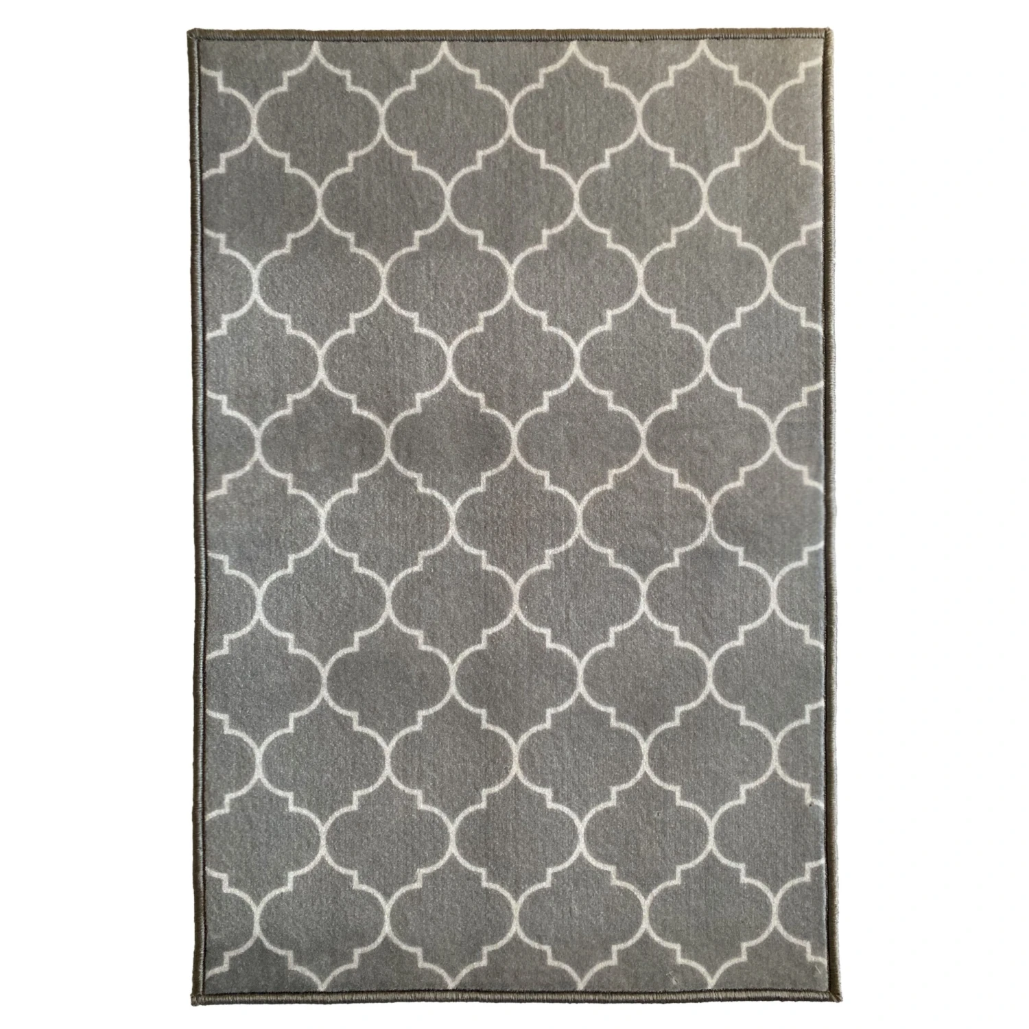 GoodHome Bromberg Grey & White Geometric Rug 90cmx60cm 3 GoodHome Bromberg Grey & White Geometric Rug 90cmx60cm