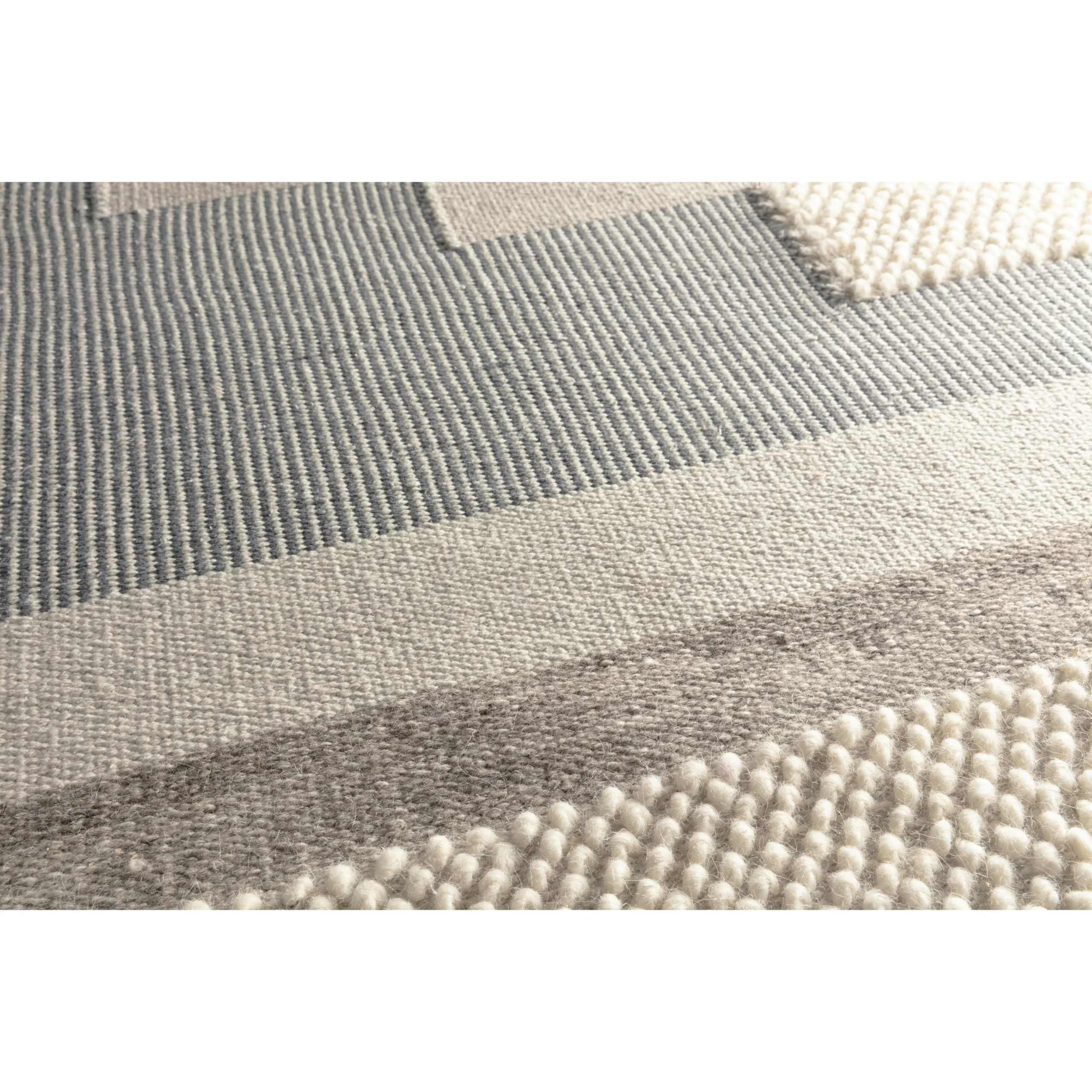 GoodHome Brunel Grey Striped Rug 170cmx120cm 6 GoodHome Brunel Grey Striped Rug 170cmx120cm - Image 4