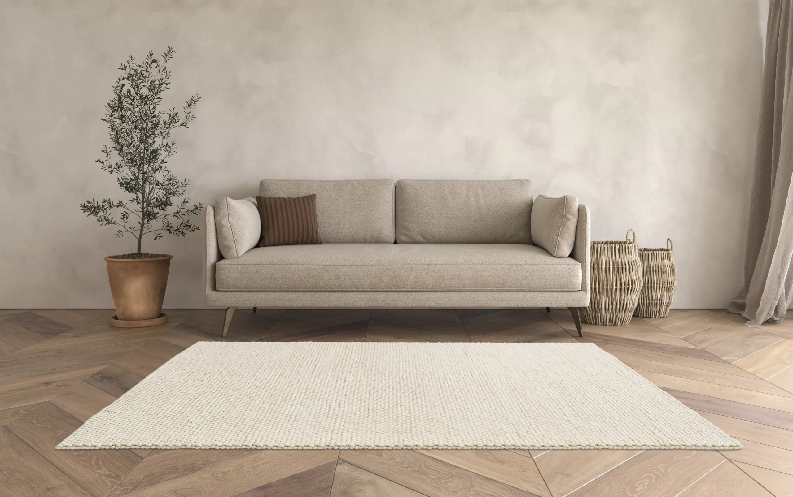 GoodHome Budwig Off White Rug 230cmx160cm 5 GoodHome Budwig Off White Rug 230cmx160cm - Image 3