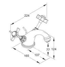 GoodHome Bynea Basin Mono Mixer Tap 12 GoodHome Bynea Basin Mono Mixer Tap -Trade point goodhome bynea basin mono mixer tap5059340214498 01t bq