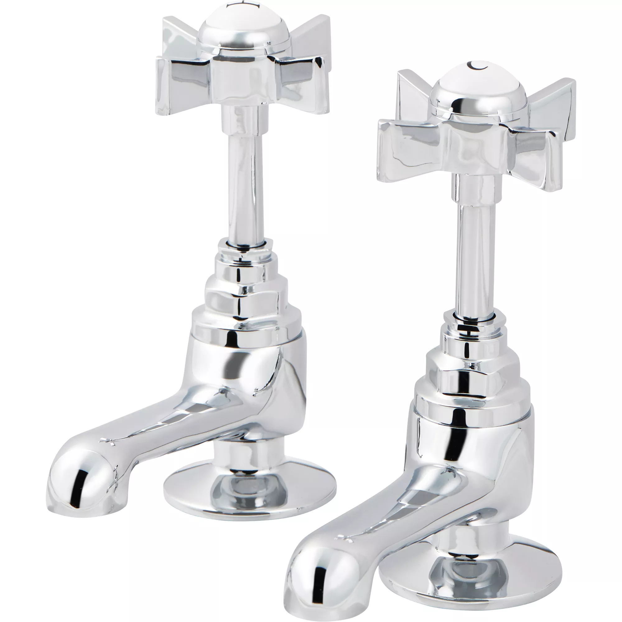 GoodHome Bynea Traditional Basin Pillar Tap 3 GoodHome Bynea Traditional Basin Pillar Tap