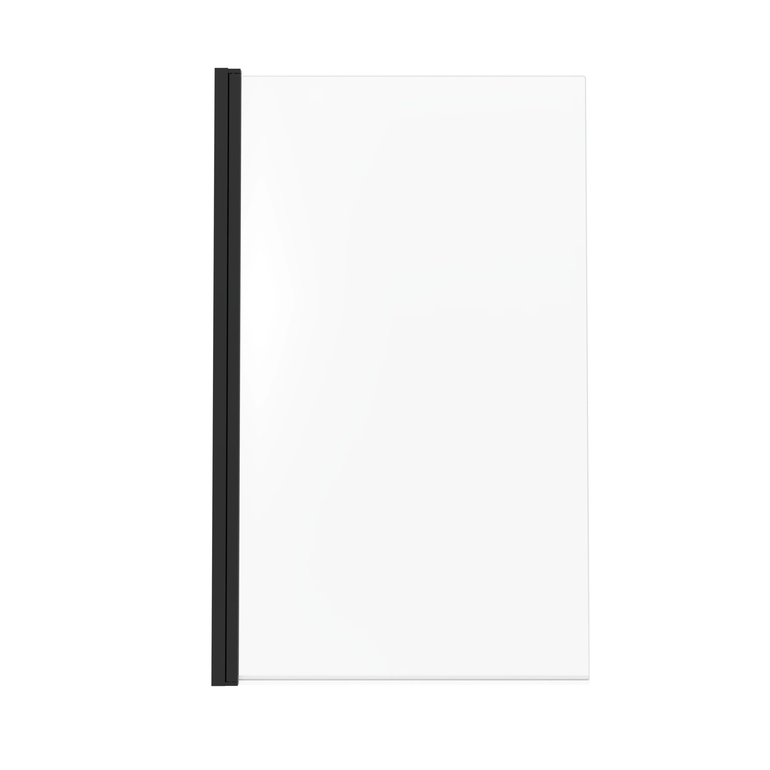 GoodHome Calera Transparent Straight Black Bath Screen, (H)140cm (W)850mm 4 GoodHome Calera Transparent Straight Black Bath Screen, (H)140cm (W)850mm - Image 2