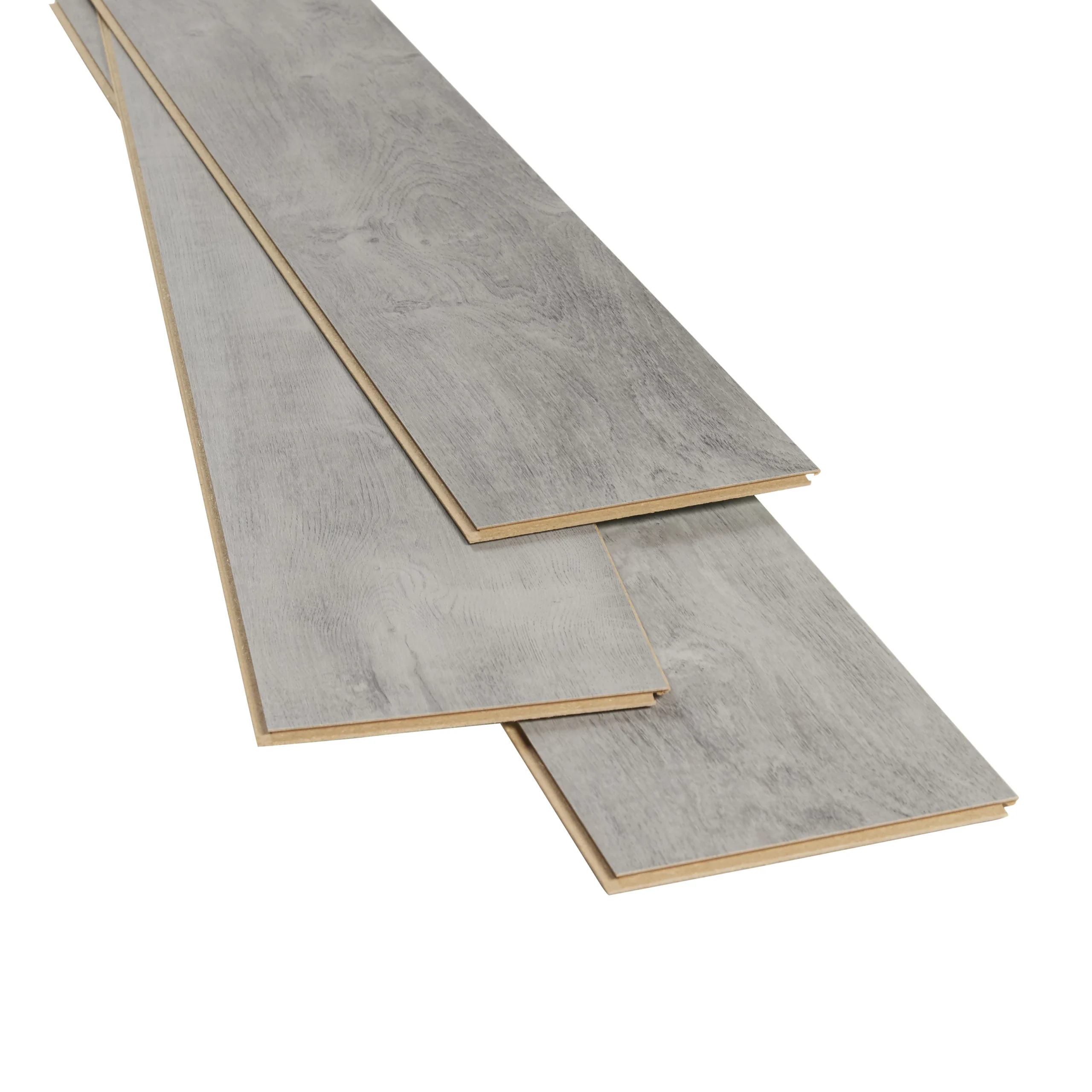 GoodHome Caloundra Vintage Grey Oak Grey Wood Effect Laminate Flooring, 2.397m² 4 GoodHome Caloundra Vintage Grey Oak Grey Wood Effect Laminate Flooring, 2.397m² - Image 2