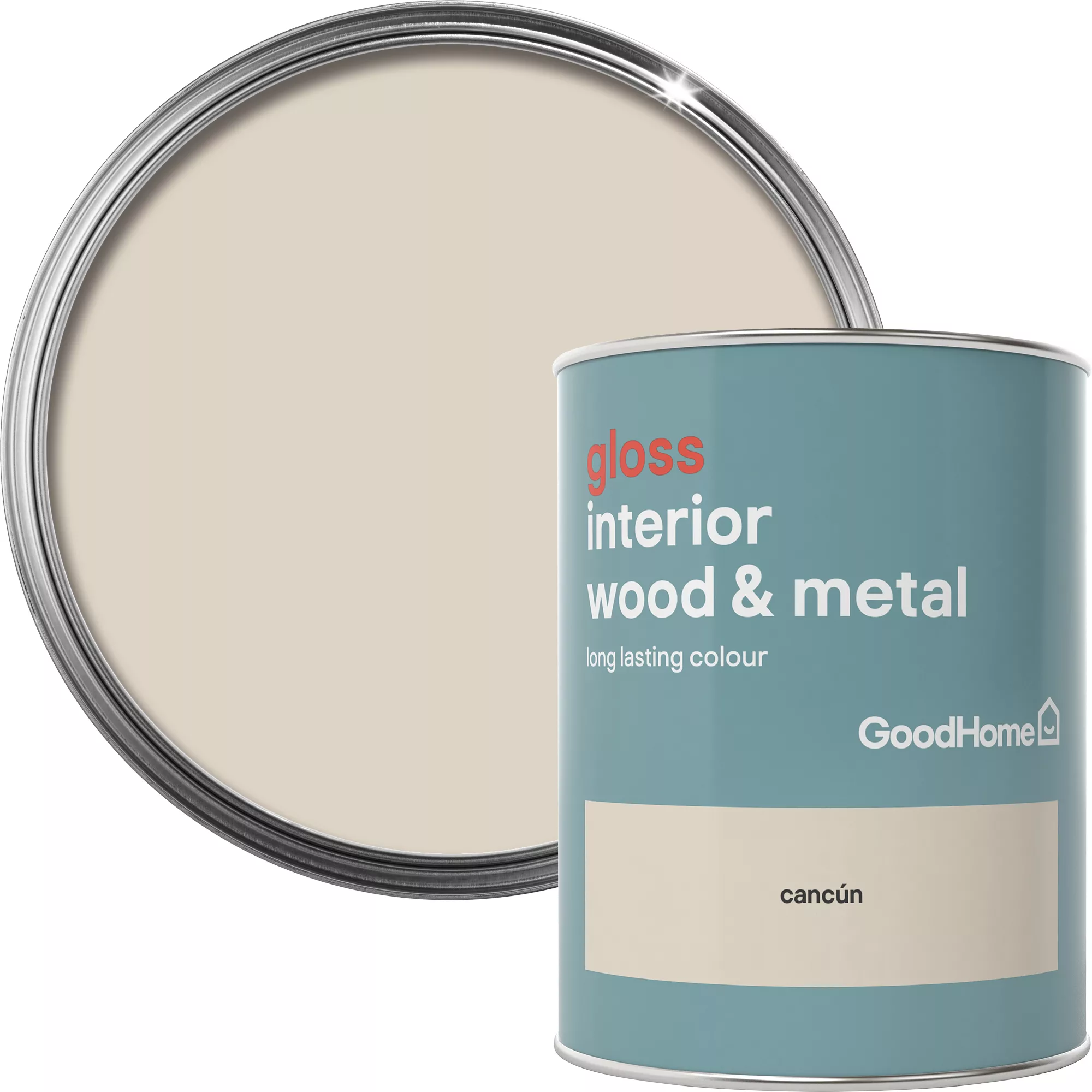 GoodHome Cancún Gloss Metal & Wood Paint, 750ml 3 GoodHome Cancún Gloss Metal & Wood Paint, 750ml