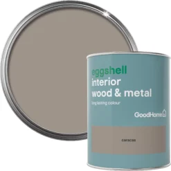 GoodHome Caracas Eggshell Metal & Wood Paint, 750ml