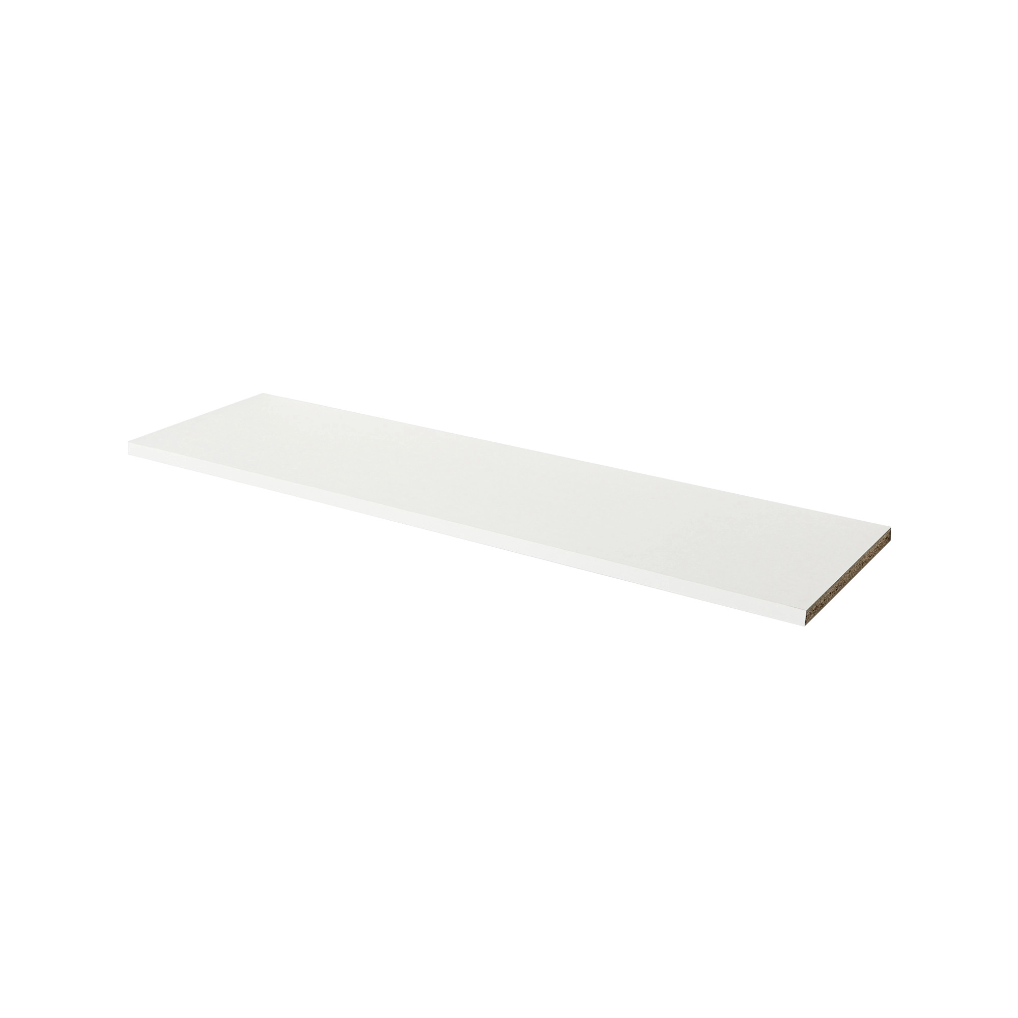 GoodHome Caraway 2 Tier White Melamine-faced Chipboard Shelving (L)964mm, Pack Of 2 3 GoodHome Caraway 2 Tier White Melamine-faced Chipboard Shelving (L)964mm, Pack Of 2