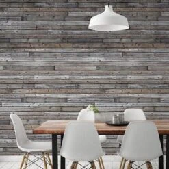 GoodHome Cardew Grey Wood Effect Matt Mural 10 GoodHome Cardew Grey Wood Effect Matt Mural -Trade point goodhome cardew grey wood effect matt mural5059340410142 01i