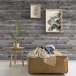 GoodHome Cardew Grey Wood Effect Matt Mural 11 GoodHome Cardew Grey Wood Effect Matt Mural -Trade point goodhome cardew grey wood effect matt mural5059340410142 02i