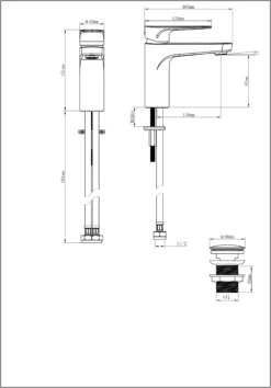 GoodHome Cavally Basin Mono Mixer Tap 16 GoodHome Cavally Basin Mono Mixer Tap -Trade point goodhome cavally basin mono mixer tap3663602300342 01t