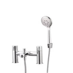 GoodHome Cavally Chrome Effect Freestanding Bath Shower Mixer Tap 7 GoodHome Cavally Chrome Effect Freestanding Bath Shower Mixer Tap -Trade point goodhome cavally chrome effect freestanding bath shower mixer tap3663602300649 01c