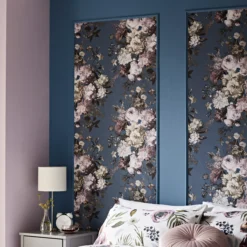 GoodHome Chryso Blue Floral Textured Wallpaper 10 GoodHome Chryso Blue Floral Textured Wallpaper -Trade point goodhome chryso blue floral textured wallpaper5059340408873 01i