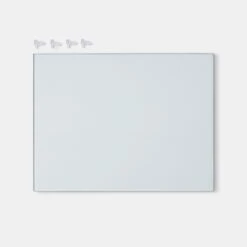 GoodHome Cicely 2 Tier Transparent Polyethylene (PE) & Tempered Glass Shelving (L)358.5mm, Pack Of 2 -Trade point goodhome cicely 2 tier transparent polyethylene pe tempered glass shelving l 358 5mm pack of 23663602643449 07c