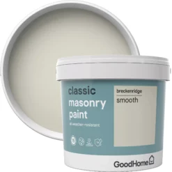 GoodHome Classic Breckenridge Smooth Matt Masonry Paint, 5L