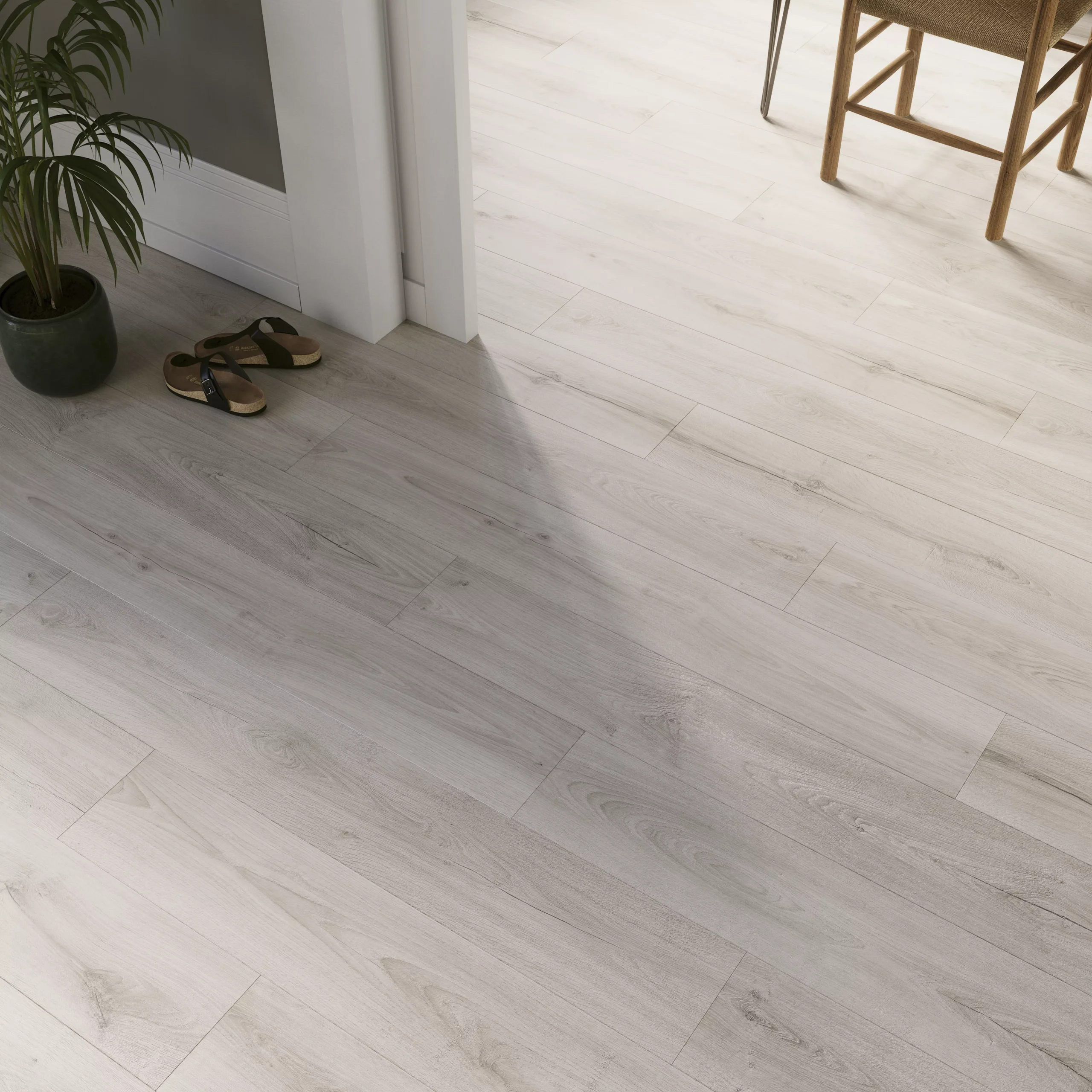 GoodHome Cleobury White Oak Effect Laminate Flooring, 1.69m² 10 GoodHome Cleobury White Oak Effect Laminate Flooring, 1.69m² - Image 8