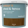 GoodHome Colour It Dark Oak Matt Fence & Shed Stain, 5L 1 GoodHome Colour It Dark Oak Matt Fence & Shed Stain, 5L -Trade point goodhome colour it dark oak matt fence shed stain 5l5036581088682 02c
