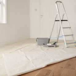 GoodHome Cotton Dust Sheet, (L)4m, (W)3m 8 GoodHome Cotton Dust Sheet, (L)4m, (W)3m -Trade point goodhome cotton dust sheet l 4m w 3m5059340015309 31i