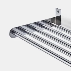 GoodHome Datil Chrome Effect Non-magnetic Steel Wall Organiser Shelving -Trade point goodhome datil chrome effect non magnetic steel wall organiser shelving3663602633075 36c