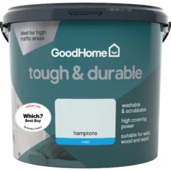 GoodHome Durable Hamptons Matt Emulsion Paint, 5L -Trade point goodhome durable hamptons matt emulsion paint 5l3663602410126 02c