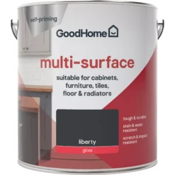 GoodHome Durable Liberty Gloss Multi-surface Paint, 2L -Trade point goodhome durable liberty gloss multi surface paint 2l3663602586074 02c