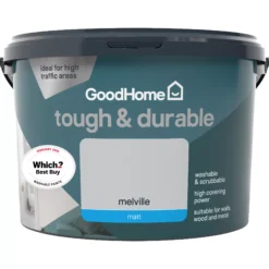 GoodHome Durable Melville Matt Emulsion Paint, 2.5L -Trade point goodhome durable melville matt emulsion paint 2 5l3663602409212 02c
