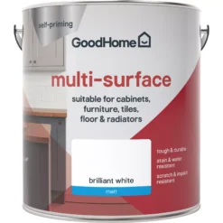 GoodHome Durable North Pole (Brilliant White) Matt Multi-surface Paint, 2L 8 GoodHome Durable North Pole (Brilliant White) Matt Multi-surface Paint, 2L -Trade point goodhome durable north pole brilliant white matt multi surface paint 2l3663602586081 02c