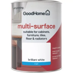GoodHome Durable North Pole (Brilliant White) Matt Multi-surface Paint, 750ml 8 GoodHome Durable North Pole (Brilliant White) Matt Multi-surface Paint, 750ml -Trade point goodhome durable north pole brilliant white matt multi surface paint 750ml3663602585626 02c
