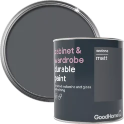 GoodHome Durable Sedona Matt Cabinet & Wardrobe Paint, 750ml -Trade point goodhome durable sedona matt cabinet wardrobe paint 750ml3663602583158 02bq