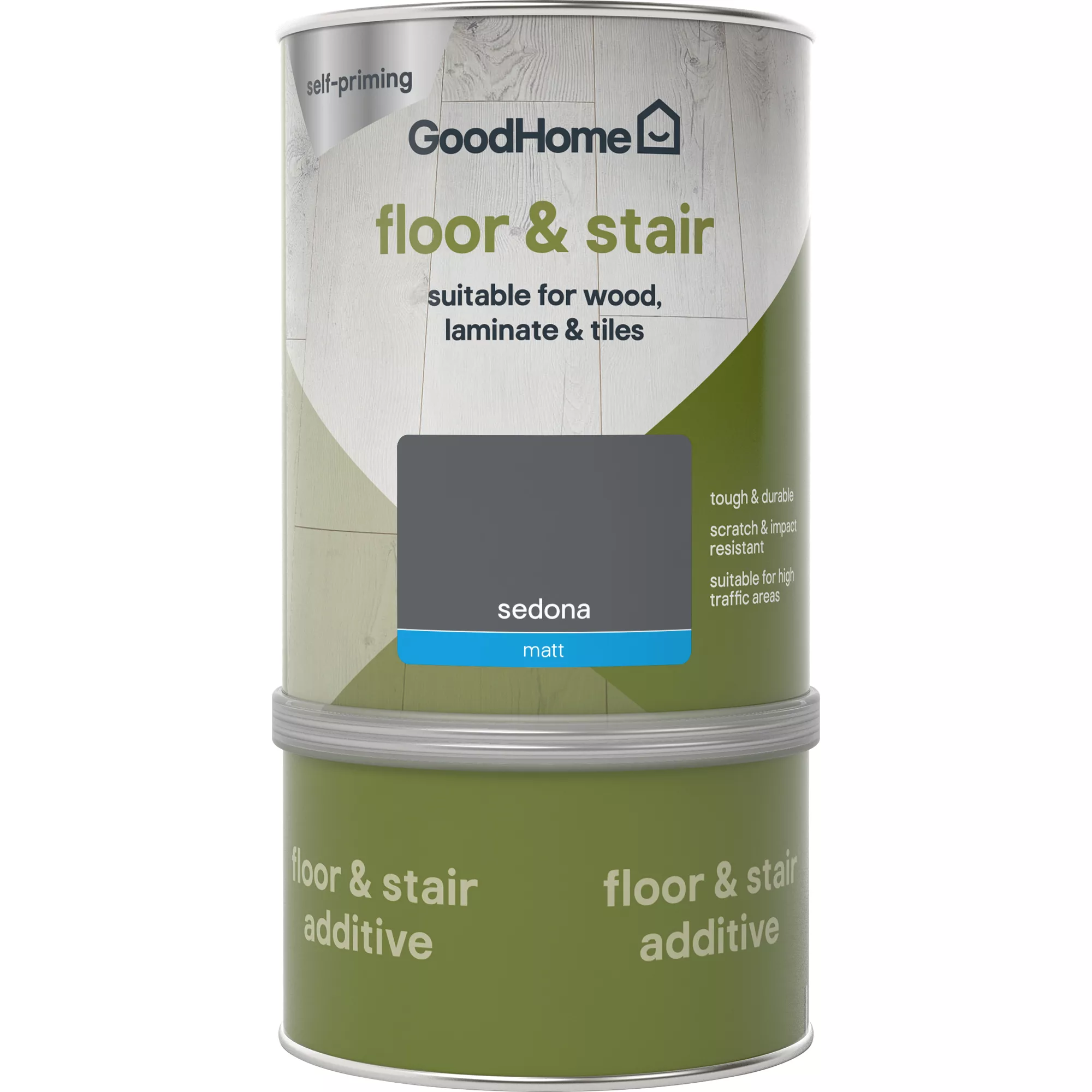 GoodHome Durable Sedona Matt Floor & Stair Paint, 750ml 4 GoodHome Durable Sedona Matt Floor & Stair Paint, 750ml - Image 2