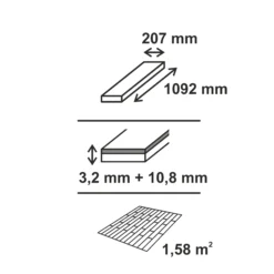 GoodHome Elkins Natural Oak Real Wood Top Layer Flooring, 1.58m² Pack -Trade point goodhome elkins natural oak real wood top layer flooring 1 58m pack3663602537052 01t