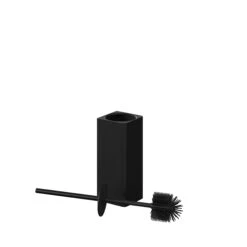 GoodHome Elland Black Polypropylene (PP), Steel & Thermoplastic Rubber Toilet Brush & Holder 8 GoodHome Elland Black Polypropylene (PP), Steel & Thermoplastic Rubber Toilet Brush & Holder -Trade point goodhome elland black polypropylene pp steel thermoplastic rubber toilet brush holder5059340107202 03c