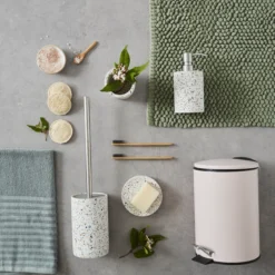 GoodHome Elland Concrete & Stainless Steel Terrazzo Effect Toilet Brush & Holder 8 GoodHome Elland Concrete & Stainless Steel Terrazzo Effect Toilet Brush & Holder -Trade point goodhome elland concrete stainless steel terrazzo effect toilet brush holder5059340203416 01I